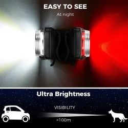 Lampe pour collier de chien - LED - sécurité - marche nocturne