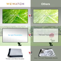 PS7 - 120 inch - 16:9 projectiescherm - reflecterend opvouwbaar projectieschermProjectors