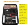 Autobandenreparatiegereedschap - kit - 46 stuksBanden reparatie onderdelen