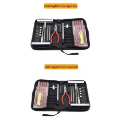 Autobandenreparatiegereedschap - kit - 46 stuksBanden reparatie onderdelen