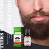 Essence de croissance de barbe - huile bio - anti chute de poils de barbe - 10 ml