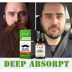 Beard growth essence - organic oil - anti beard hair loss - 10 mlBeard