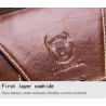 Vintage schoudertas - echt leerTassen