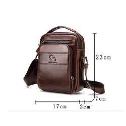 Sac à bandoulière homme en cuir véritable