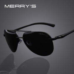 MERRY'S - lunettes de soleil polarisées pour hommes - monture en aluminium