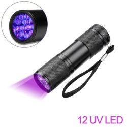 UV-zaklamp - 21 LED / 12 LED - 395-400nm - vals geld checkerZaklampen