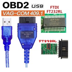 VAG COM VAG409.1 KKL - Câble de diagnostic USB - OBD2 OBDII