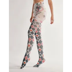 Halloween maillot - speelkaarten print - grijsLingerie