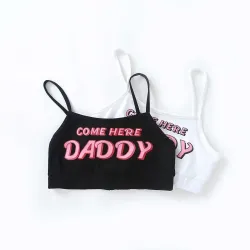 Sexy lingerieset - korte top - slip - COME HERE DADDY PLEASE beletteringLingerie