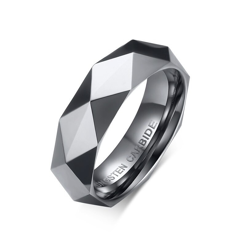 Tungsten carbide men's ring - gold / rose gold / blackRings