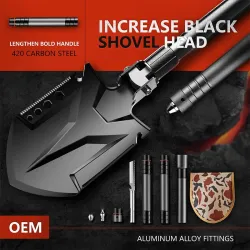 Multifunctional engineering shovel - foldable - military / survival tool - setSurvival tools