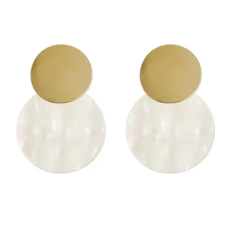 Elegante dubbele cirkel oorbellenOorbellen