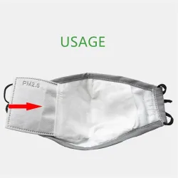Face mask filters - activated carbon - PM25 - 5 layer - anti-dust - anti bacterialMouth masks