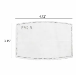 Face mask filters - activated carbon - PM25 - 5 layer - anti-dust - anti bacterialMouth masks