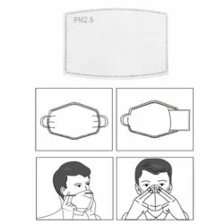 Face mask filters - activated carbon - PM25 - 5 layer - anti-dust - anti bacterialMouth masks
