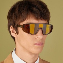 Visière monobloc - monture surdimensionnée - lunettes de soleil - lunettes de sport - coupe-vent - UV400