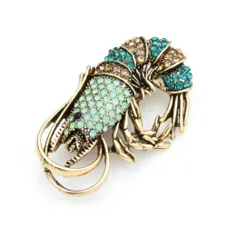 Crevette cristal - broche