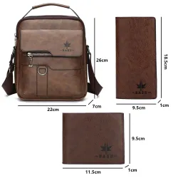 Leren schoudertas - met rits - portemonnee - waterdichtTassen