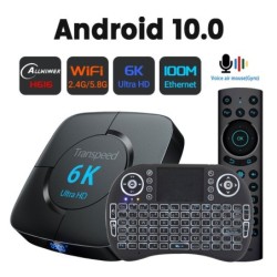 Android 10 - TV Box - Blacklight 6K - Wifi - Assistant vocal 4Go RAM 32G 64G