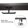Koptelefoon dubbele hanger - aluminium haak - onder bureau / wandmontageOor- & hoofdtelefoons