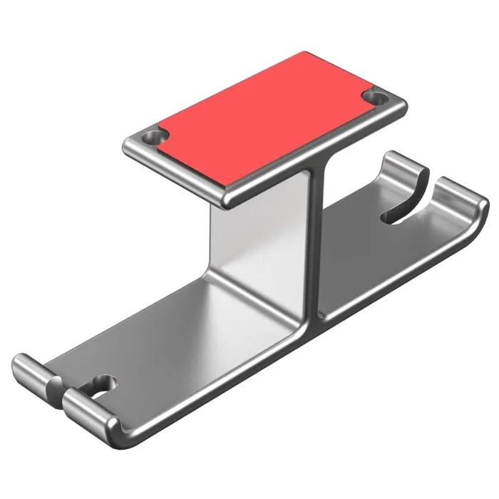 Koptelefoon dubbele hanger - aluminium haak - onder bureau / wandmontageOor- & hoofdtelefoons