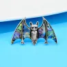 Colorful crystal bat - broochBrooches