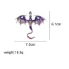 Broche dragon émail cristal