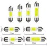 Ampoule LED COB pour voiture - C10W C5W - Festoon 31mm 36mm 39mm 41mm - blanche