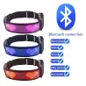 Hondenhalsband - LED - Bluetooth - digitaal interactief scrolllichtHalsbanden en lijnen