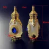 Antieke parfumfles - mat glas - kristal - met druppelaar - 15 mlParfum