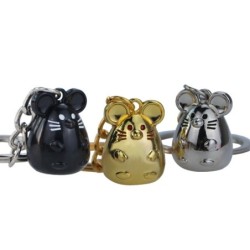 Mini souris en métal - porte-clés