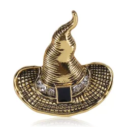 Chapeau de sorcière métal - Broche Halloween