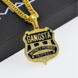 Gangsta - collier en or style rap