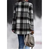 Veste à carreaux tendance - manteau court