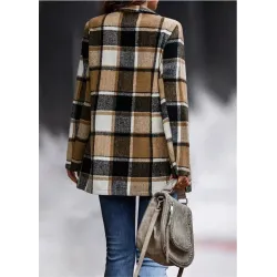 Trendy geruite jas - korte jasJassen