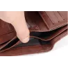 Modieuze portemonnee - creditcardhouder - anti-diefstal RFID - opvouwbaar - echt leerPortemonnee