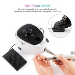 Perceuse à ongles sans fil - kit avec forets - 35000RPM