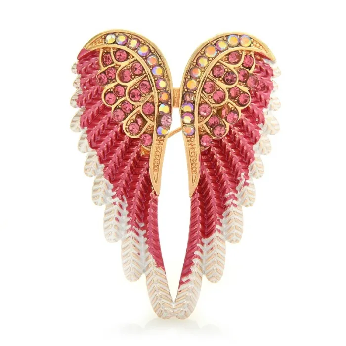 Crystal angel wings broochBrooches