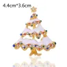 Broches de Noël colorées - sapin de Noël - flocon de neige