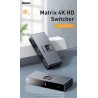 Baseus - 4K HD-switcher - bidirectionele adapter - splitter - converter - voor PS4 TV Box PCSplitters