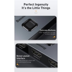 Baseus - 4K HD-switcher - bidirectionele adapter - splitter - converter - voor PS4 TV Box PCSplitters