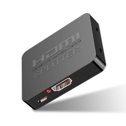 4K HDMI splitter - full HD - 1080P - 1 in 2 out versterker - dubbel display - voor HDTV DVD PS3 XboxHDMI-schakelaars