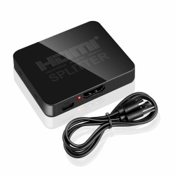 4K HDMI splitter - full HD - 1080P - 1 in 2 out versterker - dubbel display - voor HDTV DVD PS3 XboxHDMI-schakelaars