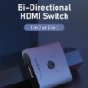 4K HDMI-splitter - 60Hz - 1x2/2x1 adapter - 2 in 1 converterHDMI-schakelaars