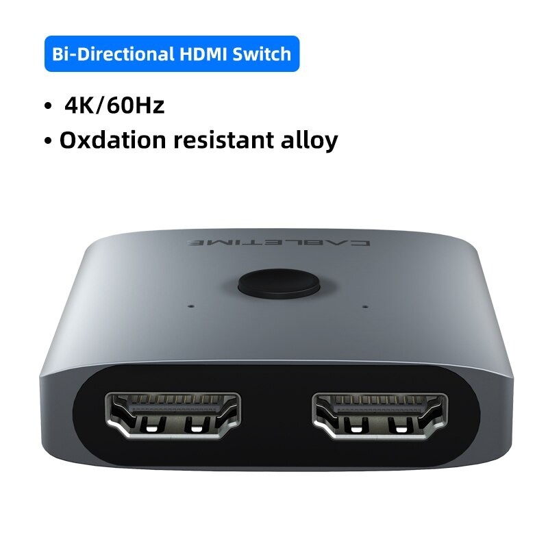 4K HDMI splitter - 60Hz - 1x2/2x1 adapter - 2 in 1 converterHDMI switchers