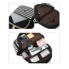 Gestreepte canvas rugzak - schooltas - set van 3Tassen