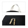 Gestreepte canvas rugzak - schooltas - set van 3Tassen