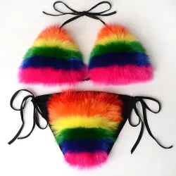 Kleurrijke sexy bikiniset - met push up - vossenbontLingerie