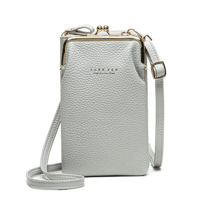 Petit sac à bandoulière - porte-monnaie / porte-téléphone - avec fermeture éclair