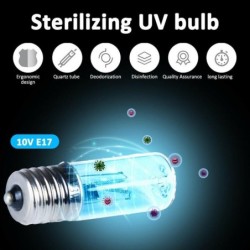 Ampoule UV stérilisante - lumière de désinfection - avec ozone - E17